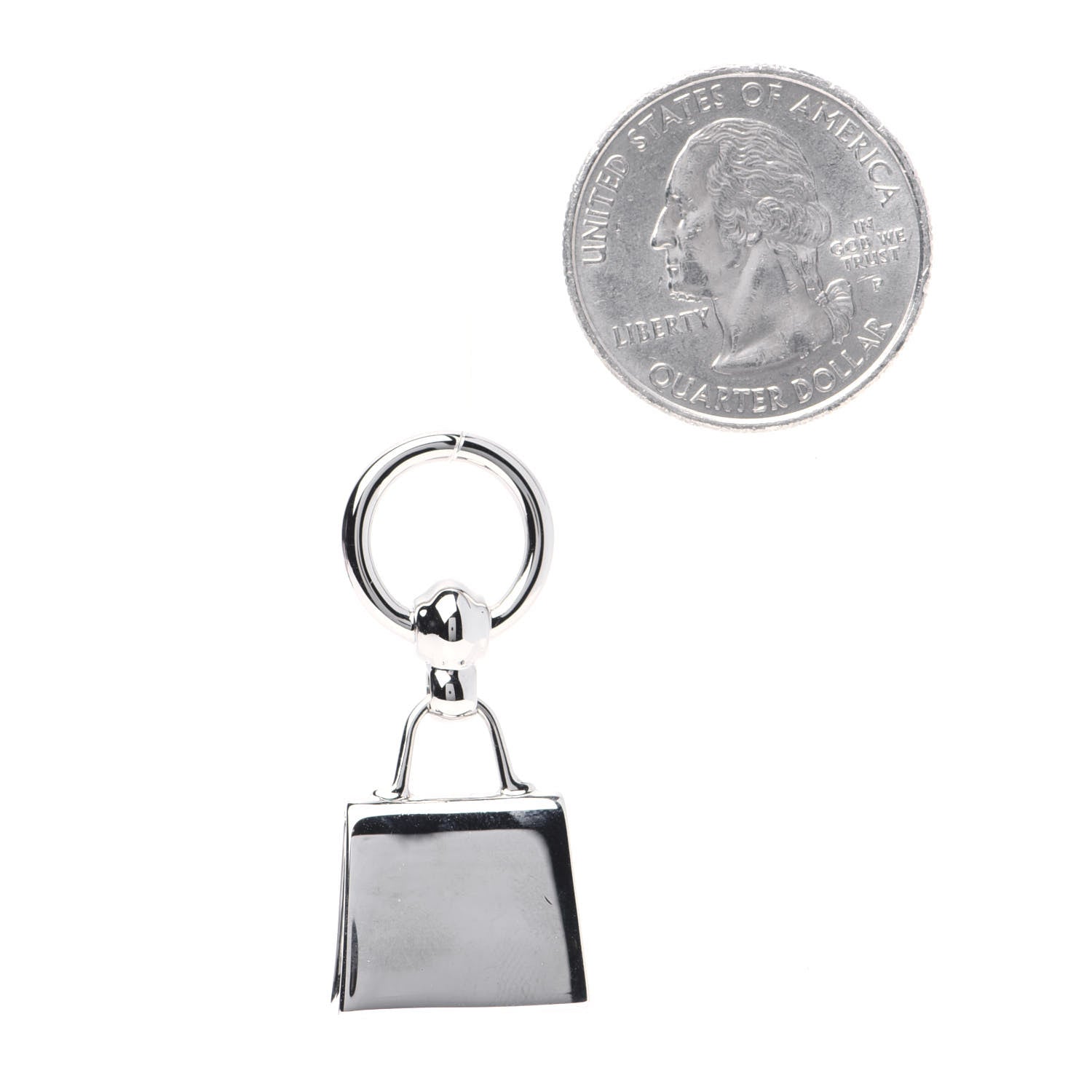 Hermes Palladium Mini Kelly Twilly Ring 2 of 4