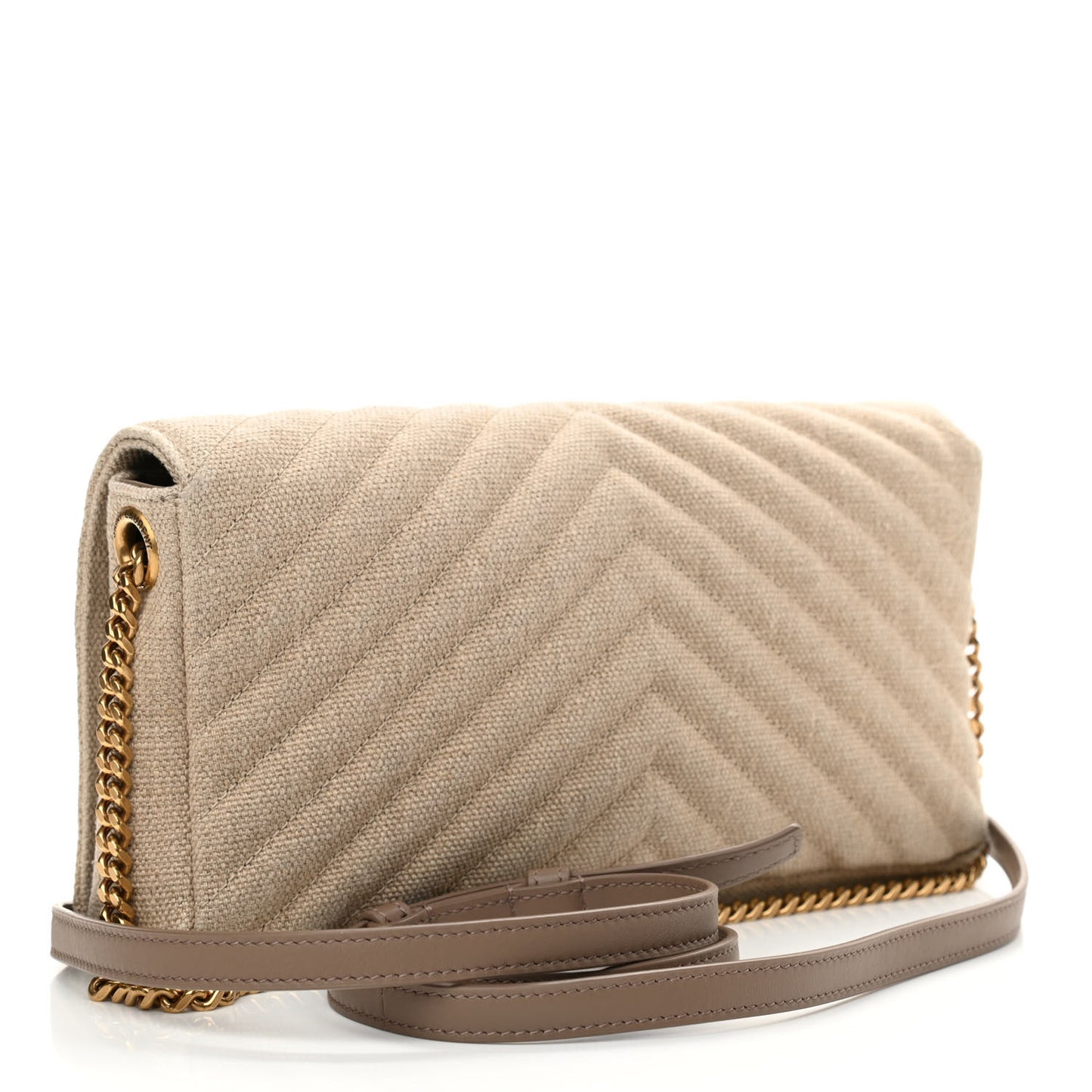 Calfskin Linen Monogram Kate 99 Natural