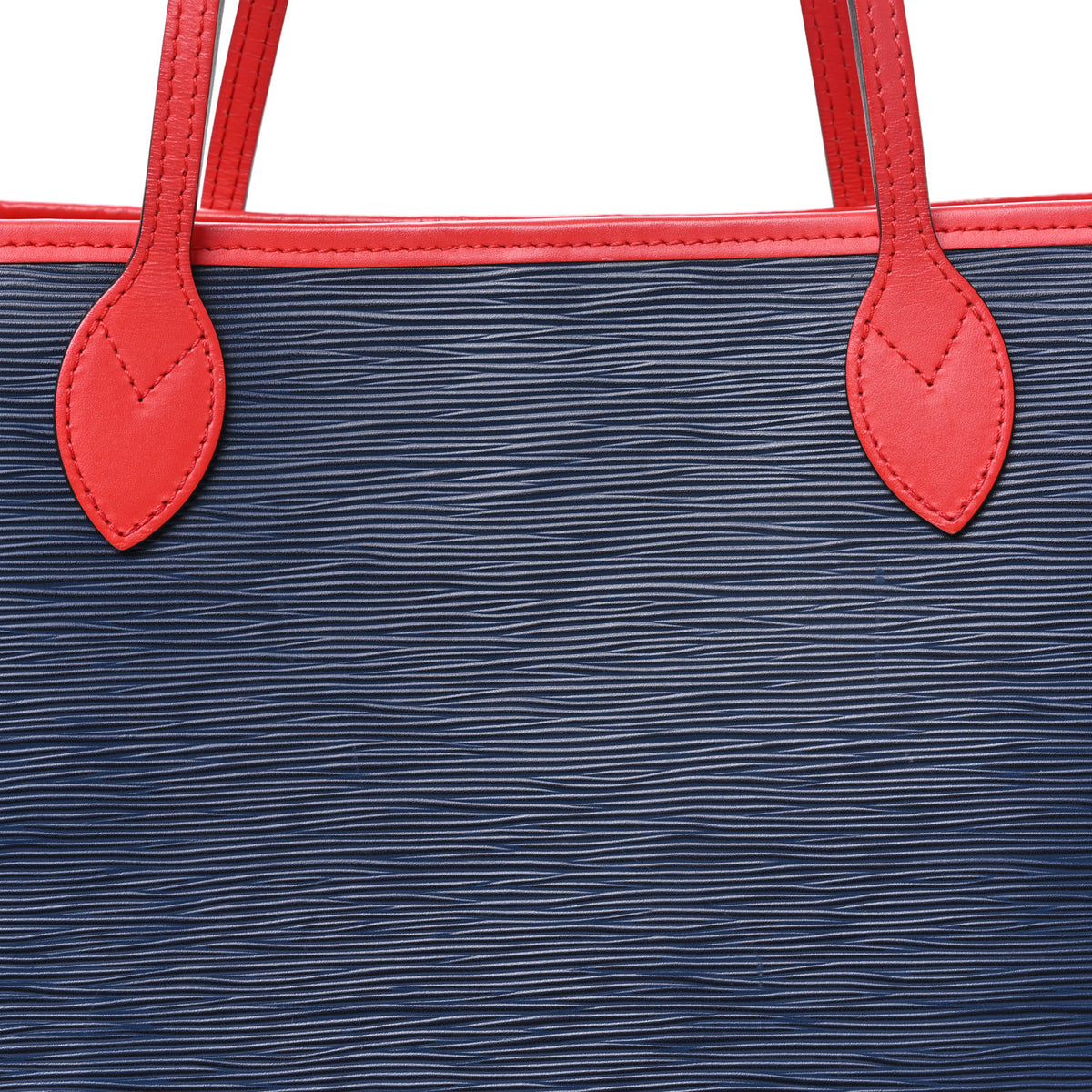 Louis Vuitton Epi Neverfull MM Indigo Coquelicot 7 of 10