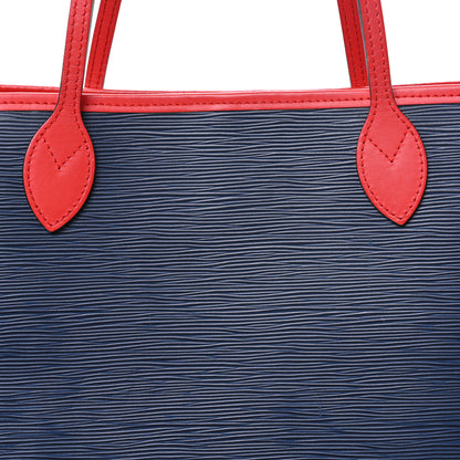 Louis Vuitton Epi Neverfull MM Indigo Coquelicot 7 of 10