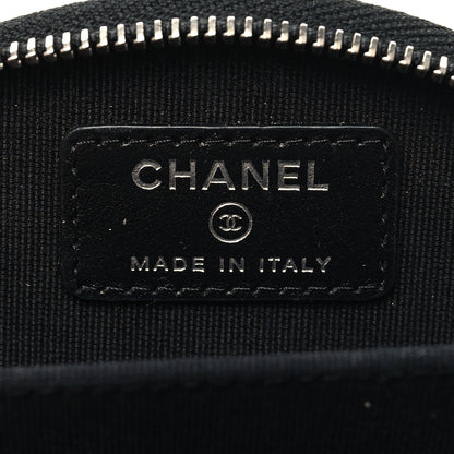 Chanel Caviar Quilted Boy Zipped Coin Purse Black 6 of 9