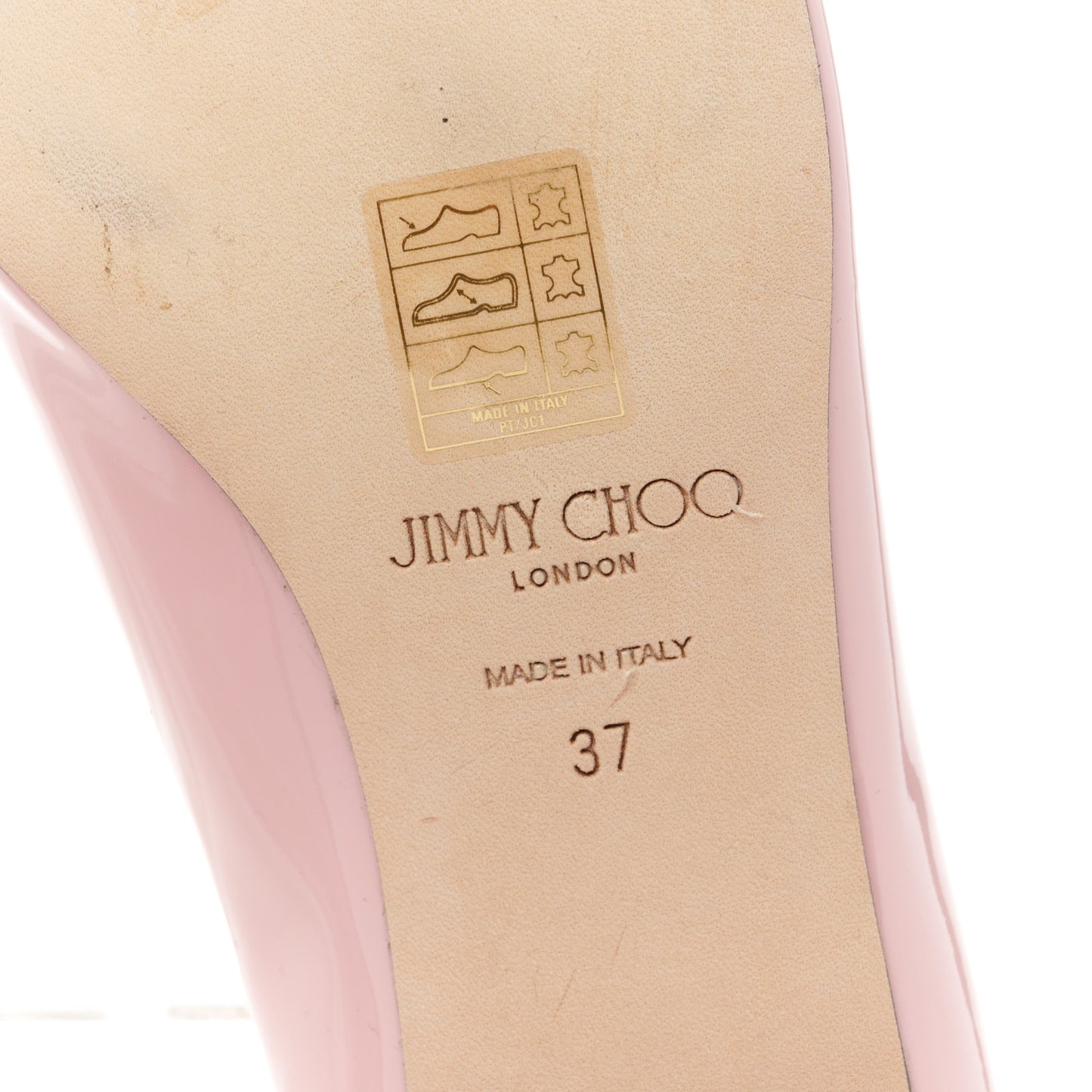 Patent Crystal Flats 37 Pink