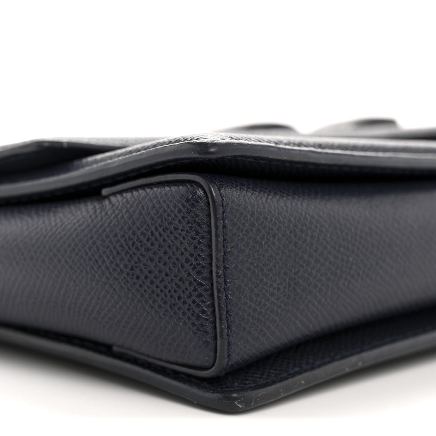 Printed Calfskin Ginny Shoulder Bag Navy