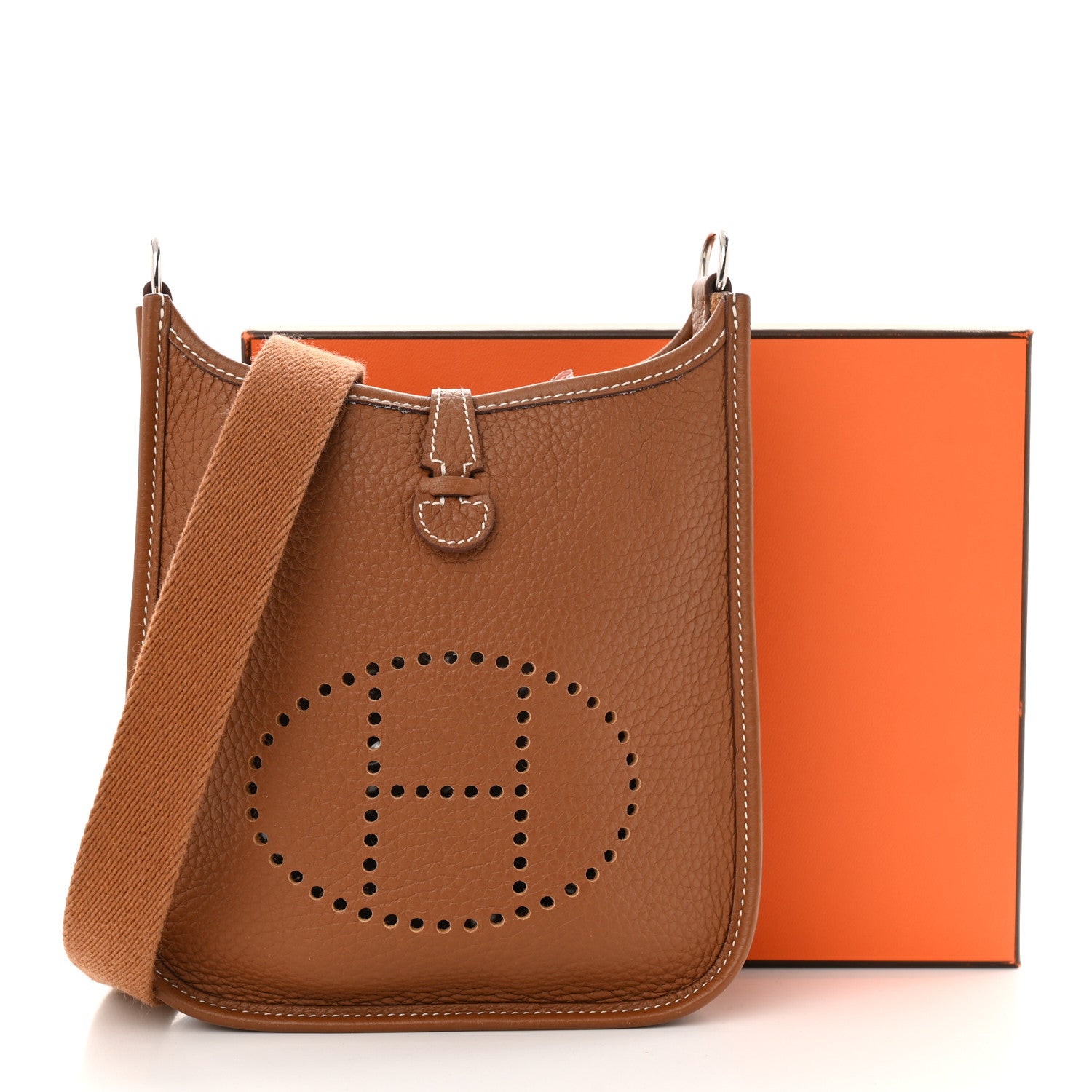 Hermes Taurillon Clemence Evelyne TPM Gold 12 of 12