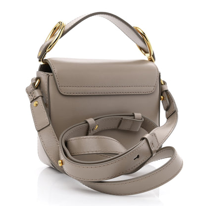 Chloe Shiny Calfskin Suede Mini C Double Carry Motty Grey 3 of 10