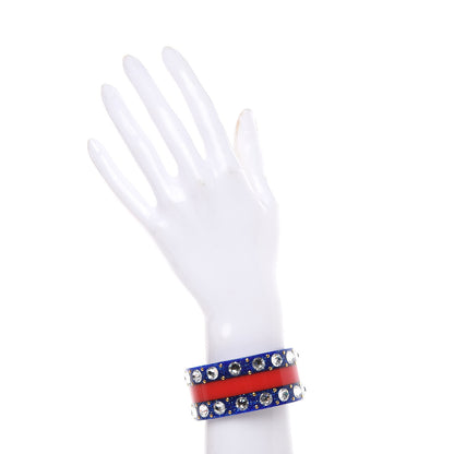 Gucci Crystal Web Cuff 16 Blue 2 of 6