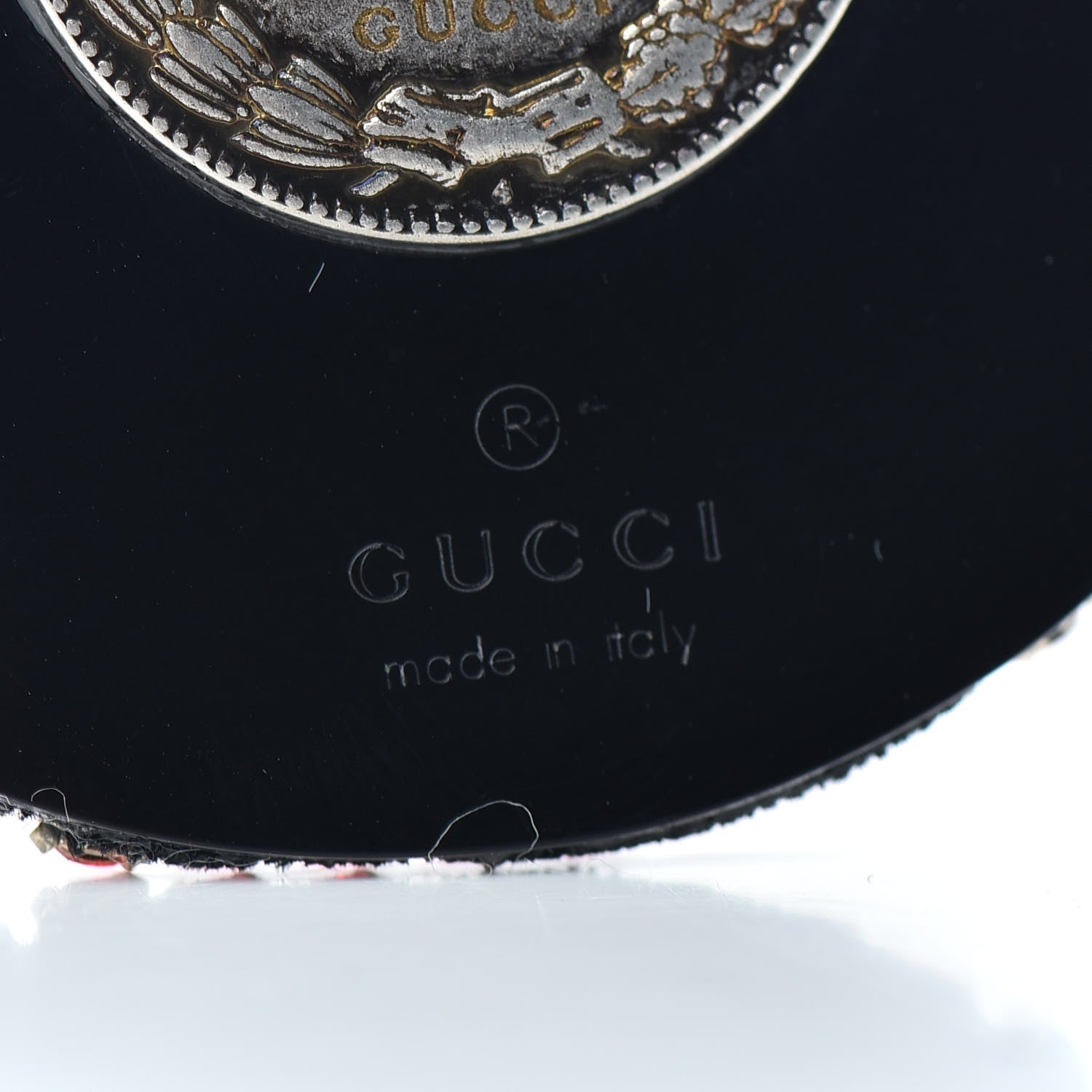 Gucci Crystal Beaded Lips Brooch Red 4 of 5