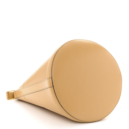 Celine Satinated Calfskin Maillon Triomphe Bucket Bag Sand 4 of 9