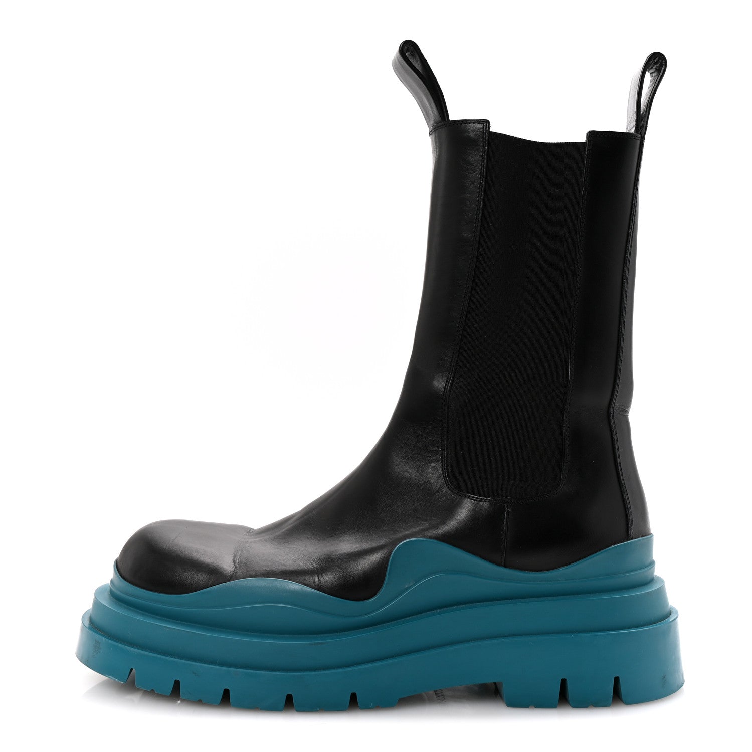 Bottega Veneta Calfskin The Tire Mens Chelsea Boots 43 Black Blaster 2 of 22