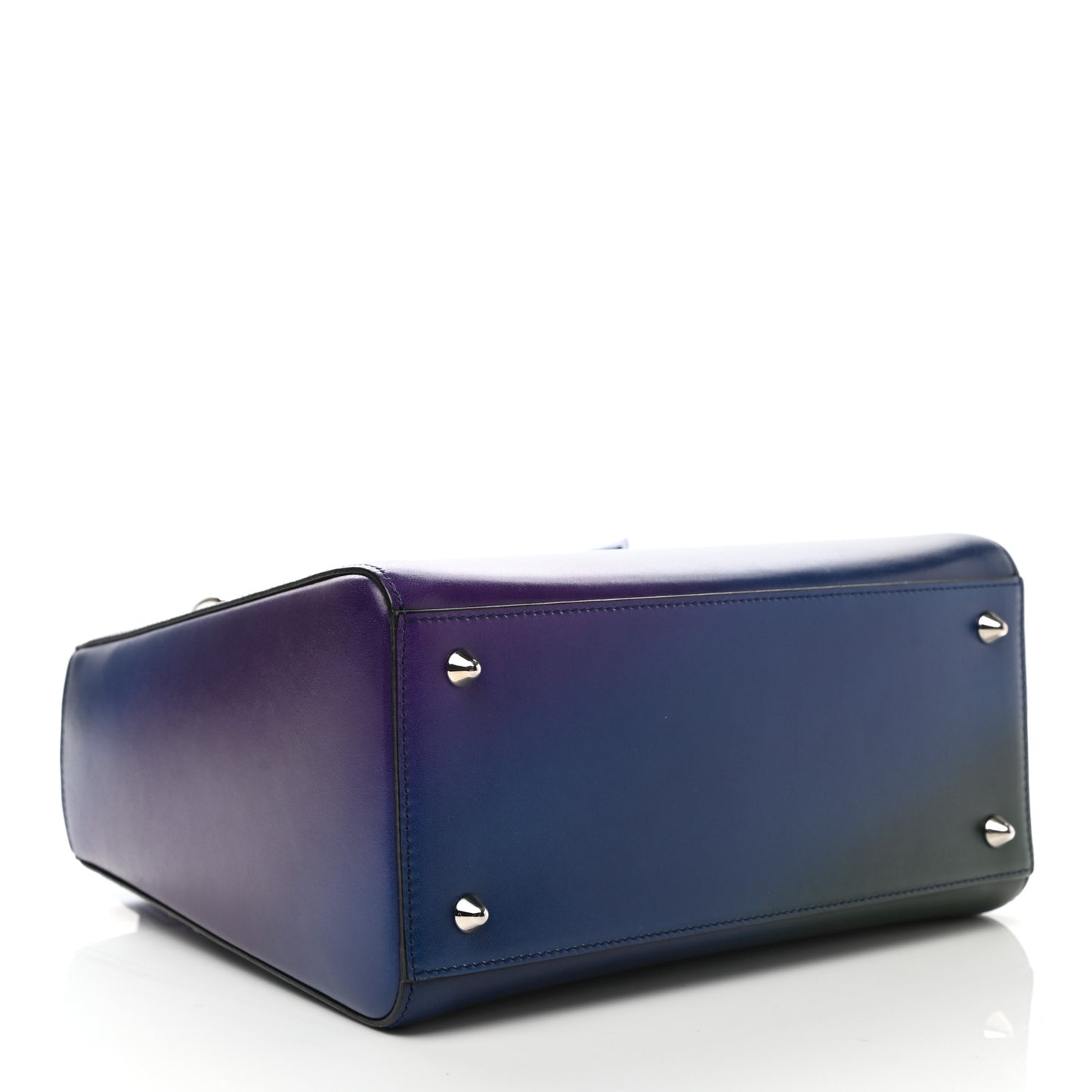 Box Calfskin Gradient Medium Lady Dior Purple Blue Green