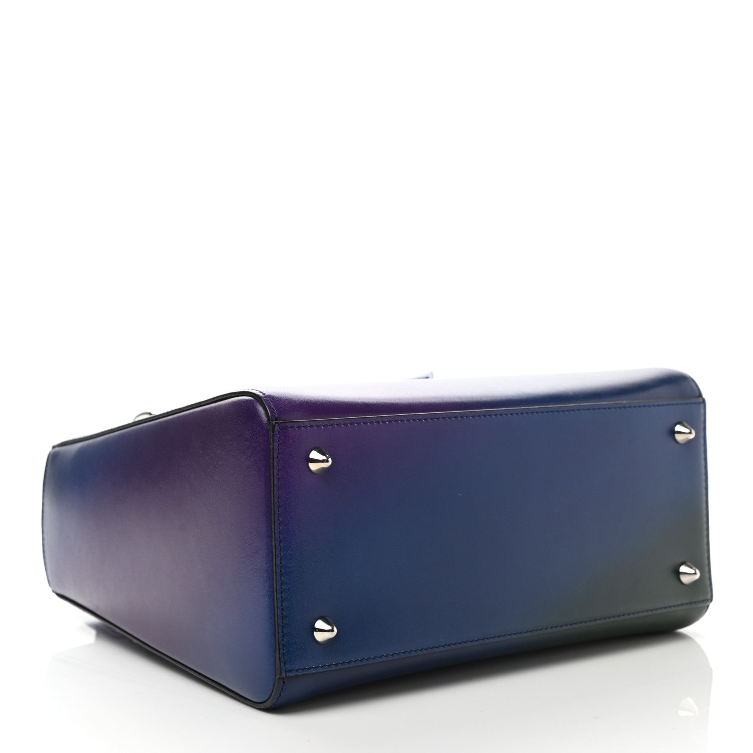 Christian Dior Box Calfskin Gradient Medium Lady Dior Purple Blue Green 4 of 11