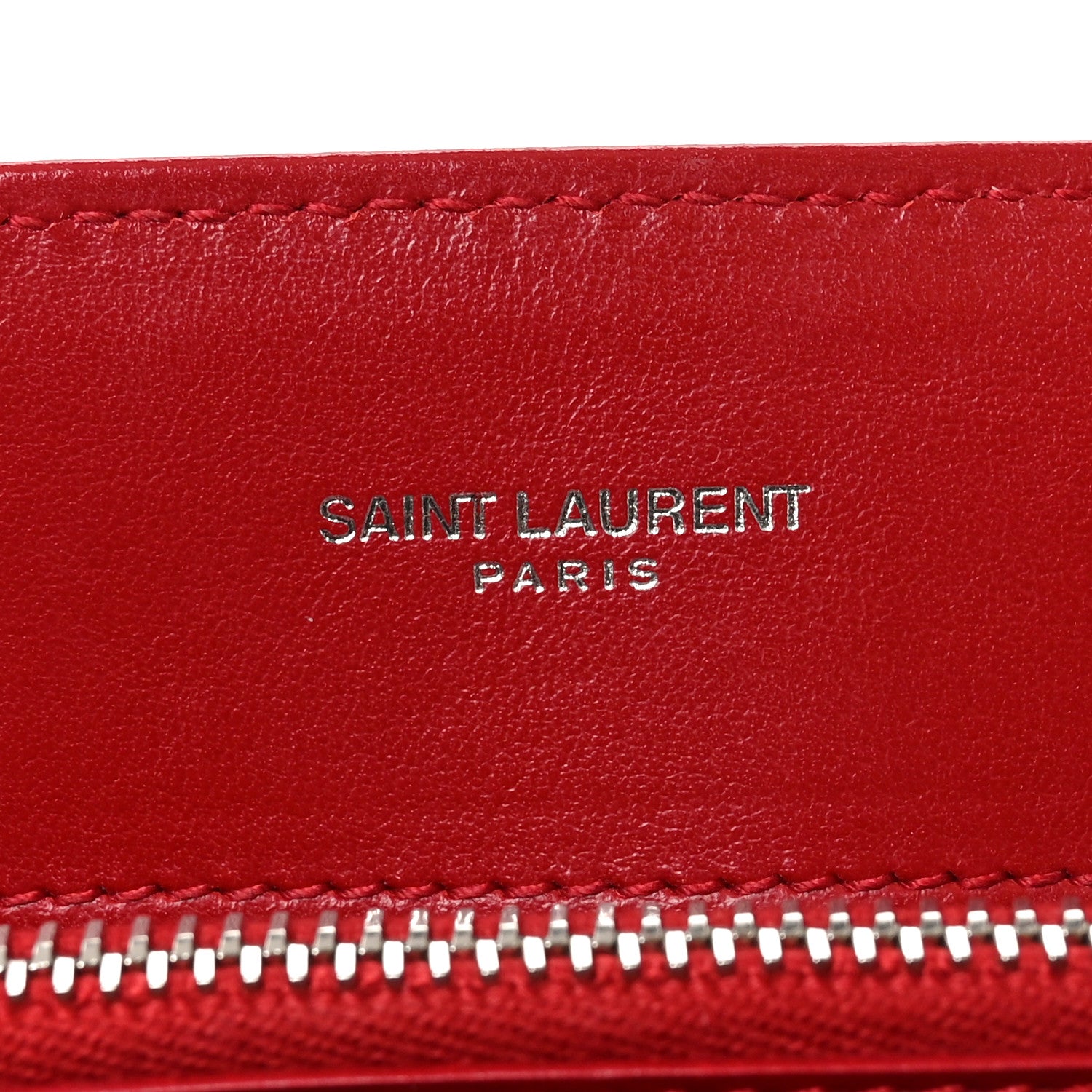 Saint Laurent Calfskin Y Quilted Monogram Medium Loulou Chain Satchel Red 6 of 9
