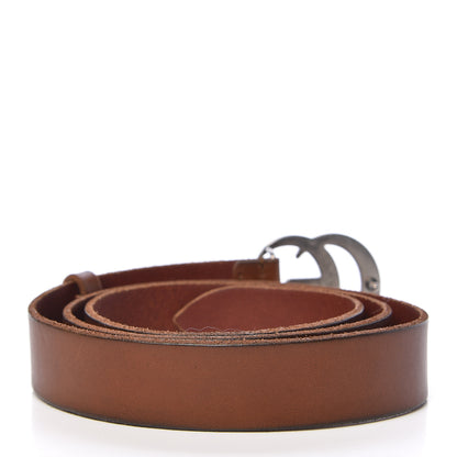 Gucci Cuoio Toscano Nickel Double Double G 30mm Belt 80 32 Cuir 3 of 6
