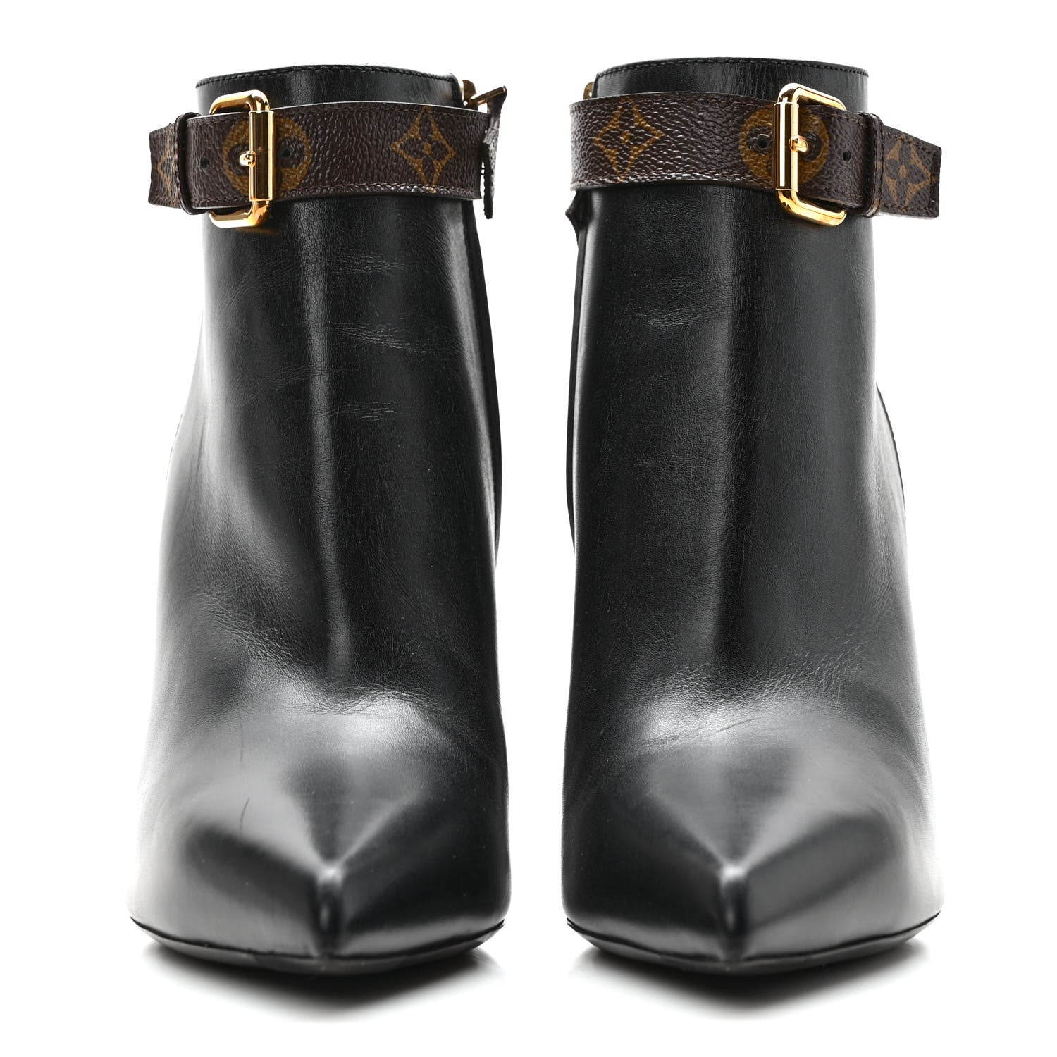Louis Vuitton Calfskin Monogram Star Trail Ankle Boots 41 Black 2 of 8