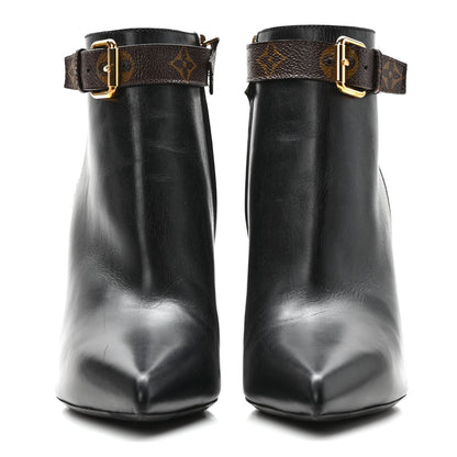 Louis Vuitton Calfskin Monogram Star Trail Ankle Boots 41 Black 2 of 8