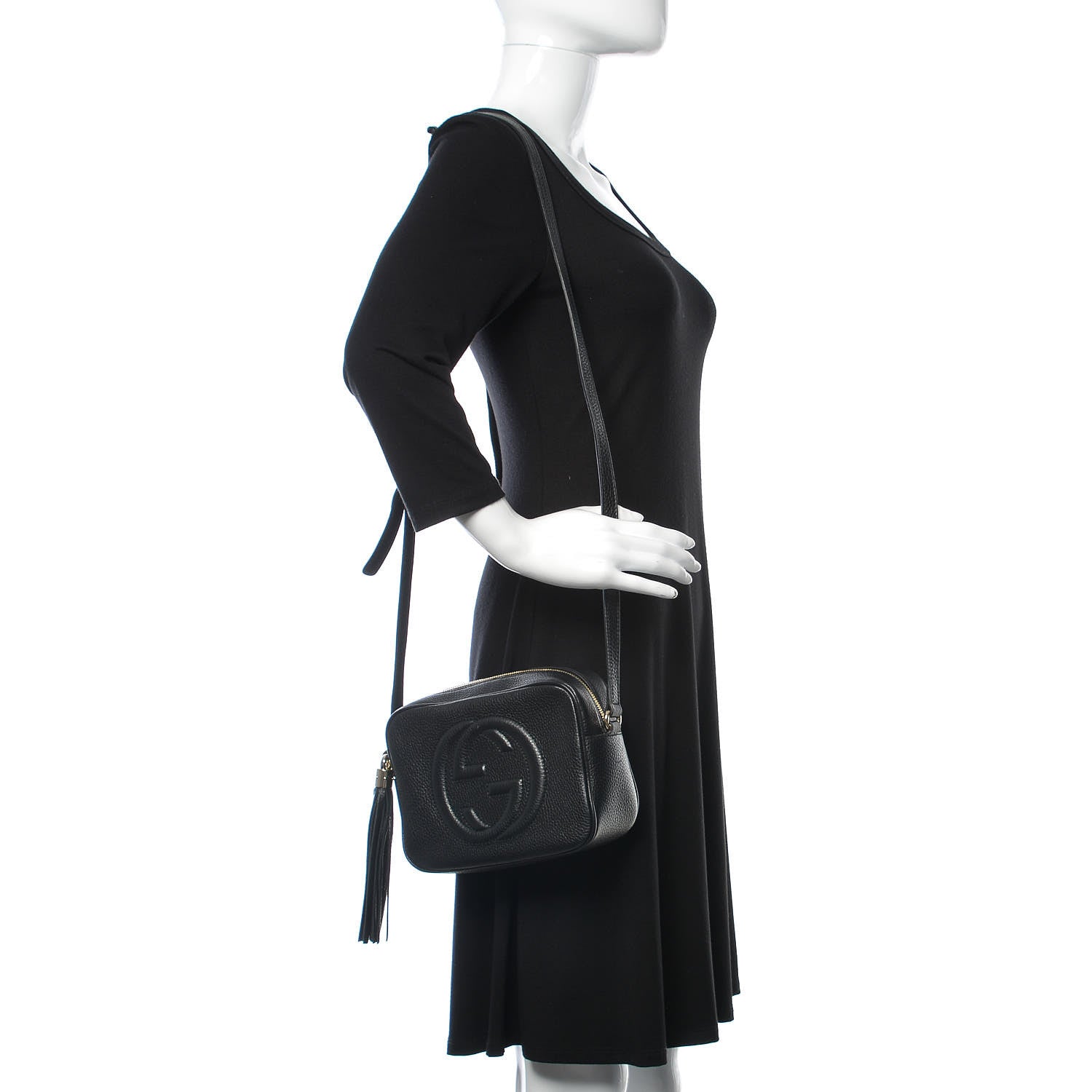 Gucci Pebbled Calfskin Small Soho Disco Bag Black 2 of 9