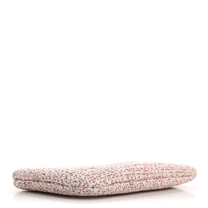 Chanel Woven Straw Raffia Deauville Cosmetic Pouch Pink 4 of 8