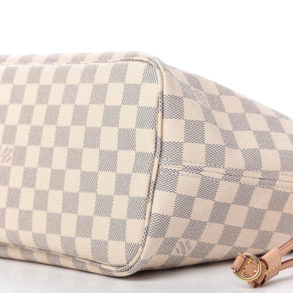 Louis Vuitton Damier Azur Neo Neverfull MM Rose Ballerine 7 of 11