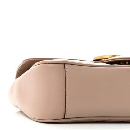 Gucci Calfskin Matelasse Small GG Marmont Shoulder Bag Porcelain Rose 9 of 10