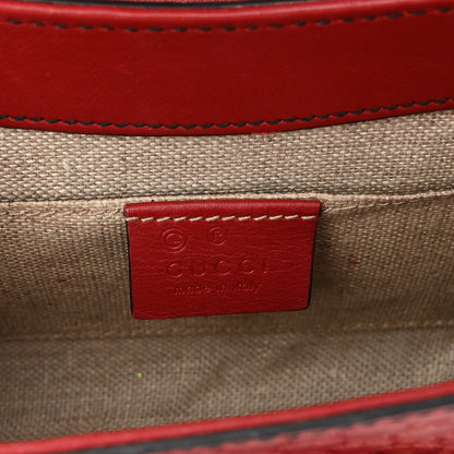 Gucci Soft Microguccissima Mini Emily Chain Shoulder Bag Rosso 7 of 12