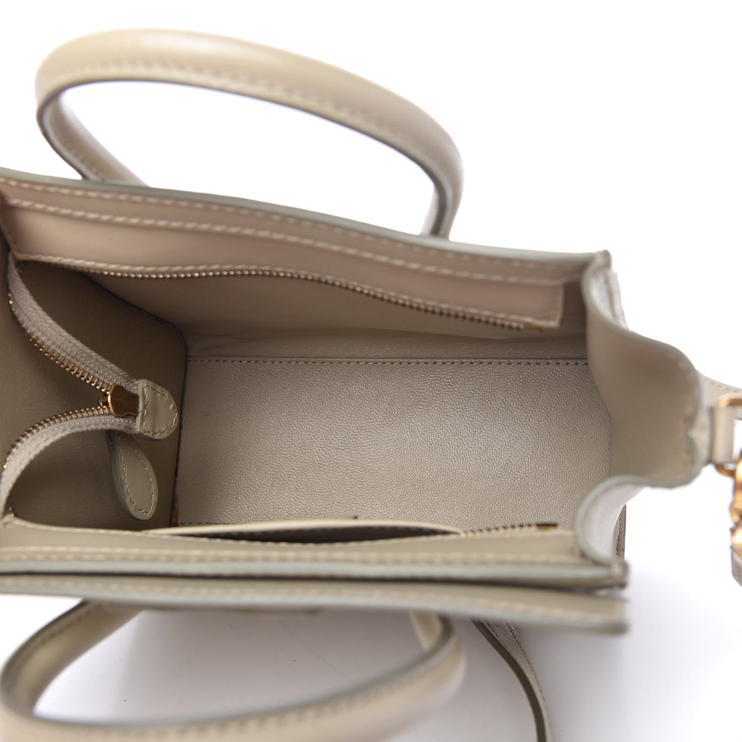 Satin Calfskin Nano Luggage Sand