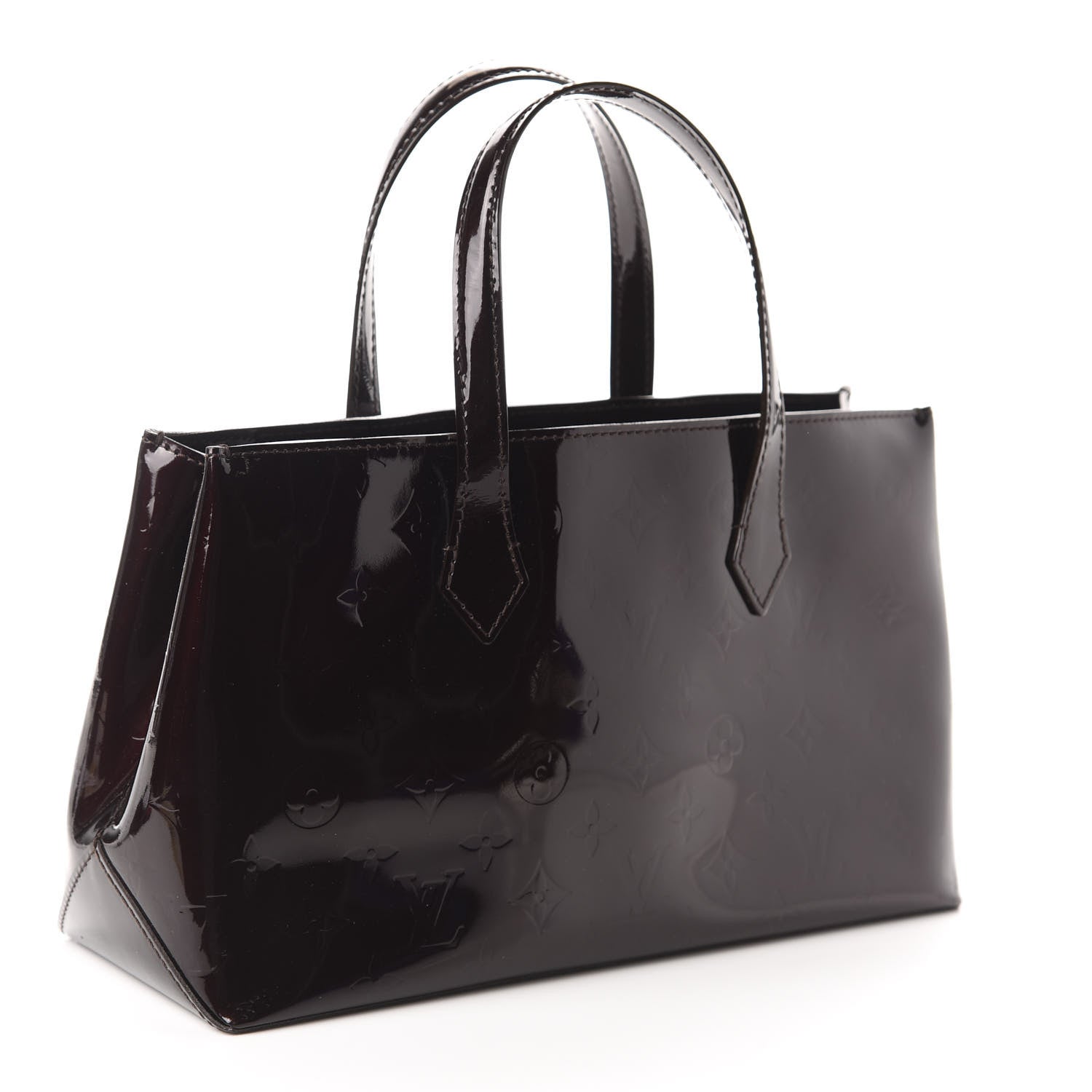 Louis Vuitton Vernis Wilshire PM Amarante 3 of 9