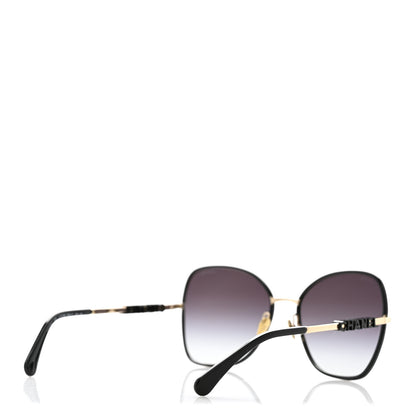 Chanel Metal Butterfly Sunglasses 4283 Black 4 of 8