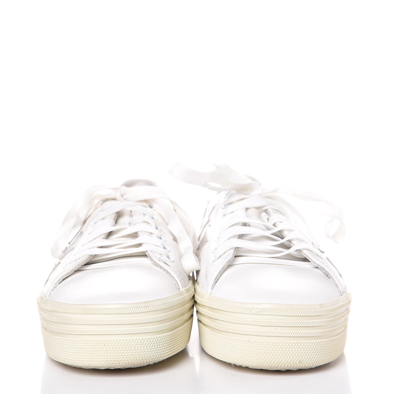 Saint Laurent Calfskin Star Court Sneakers 39.5 White Argent 2 of 8