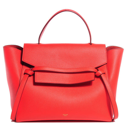 Celine Grained Calfskin Mini Belt Bag Vermillion 1 of 7