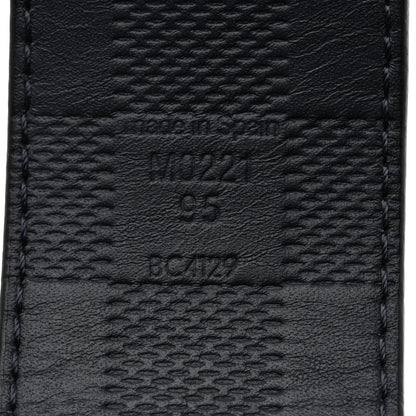 Louis Vuitton Damier Graphite Damier Infini 40mm LV Initiales Reversible Belt 95 38 Gray Black 5 of 7