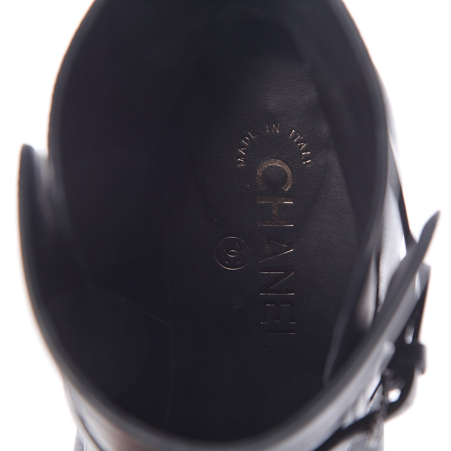 Calfskin CC Short Boots 38 Black