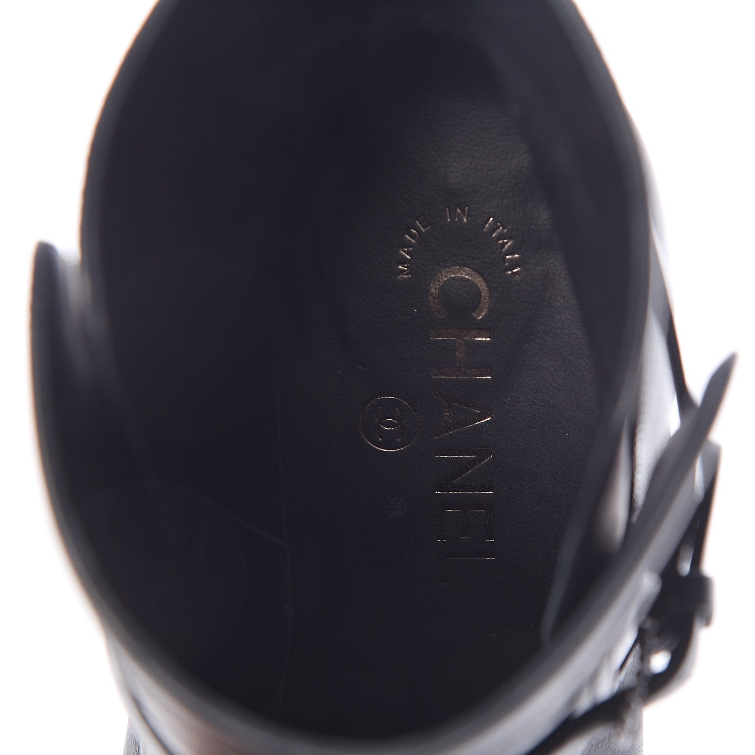 Chanel Calfskin CC Short Boots 38 Black 9 of 10