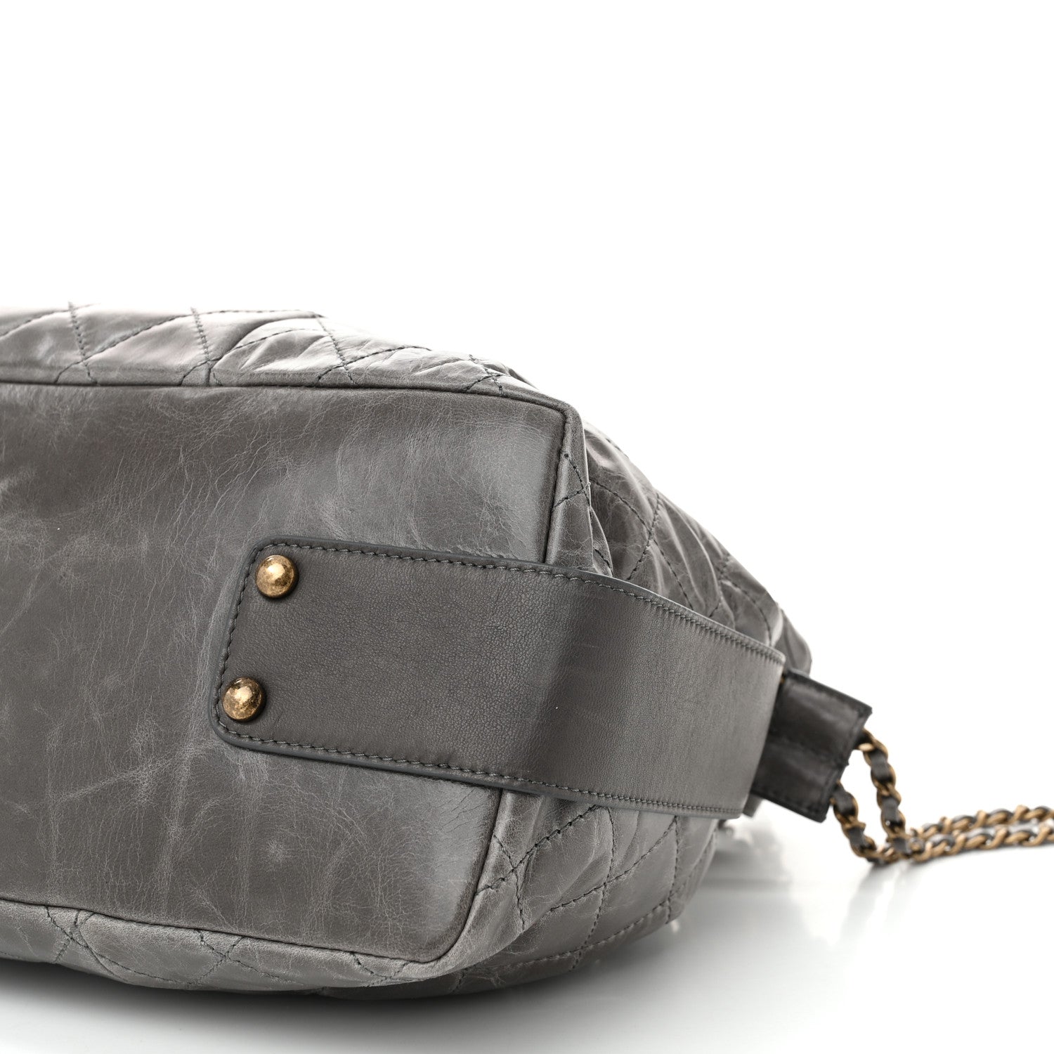 Chanel Glazed Calfskin Stingray Bindi CC Accordion Tote Grey 10 of 10