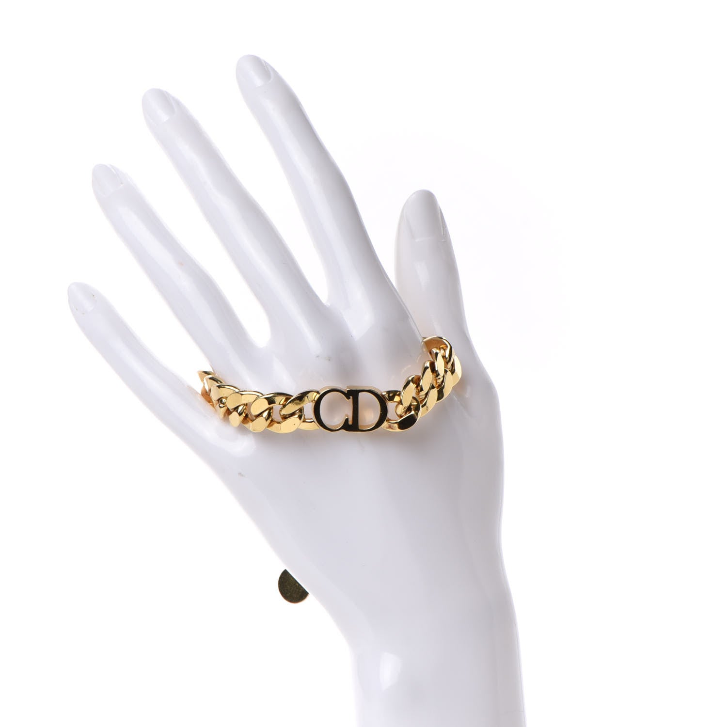 Christian Dior Metal Danseuse Etoile Chain Bracelet Gold 2 of 4
