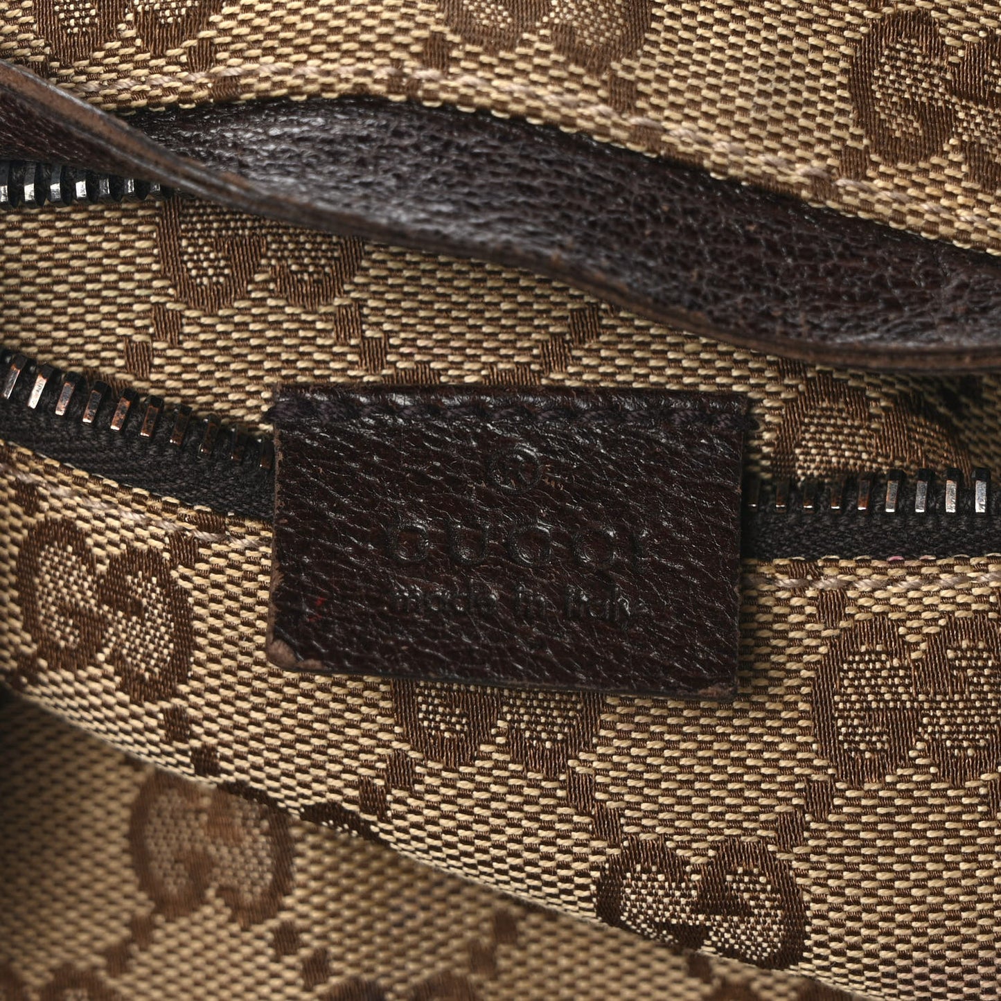 Monogram Web Belt Bag Dark Brown