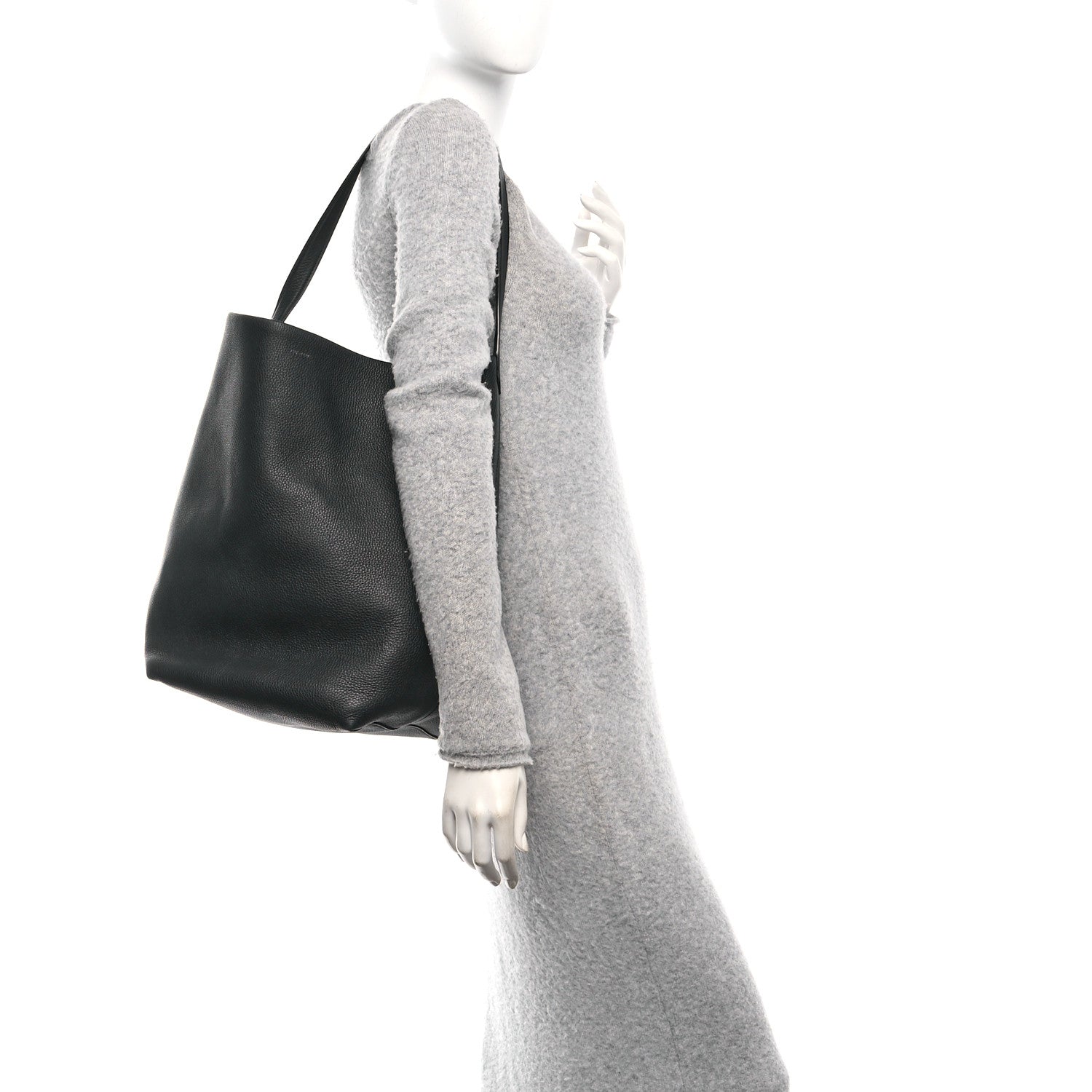 The Row Grained Calfskin Large N/S Park Tote Black 2 of 10