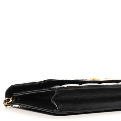 Chanel Aged Calfskin Quilted Lucky Charms Casino 2.55 Reissue Wallet On Chain WOC Black 10 of 11