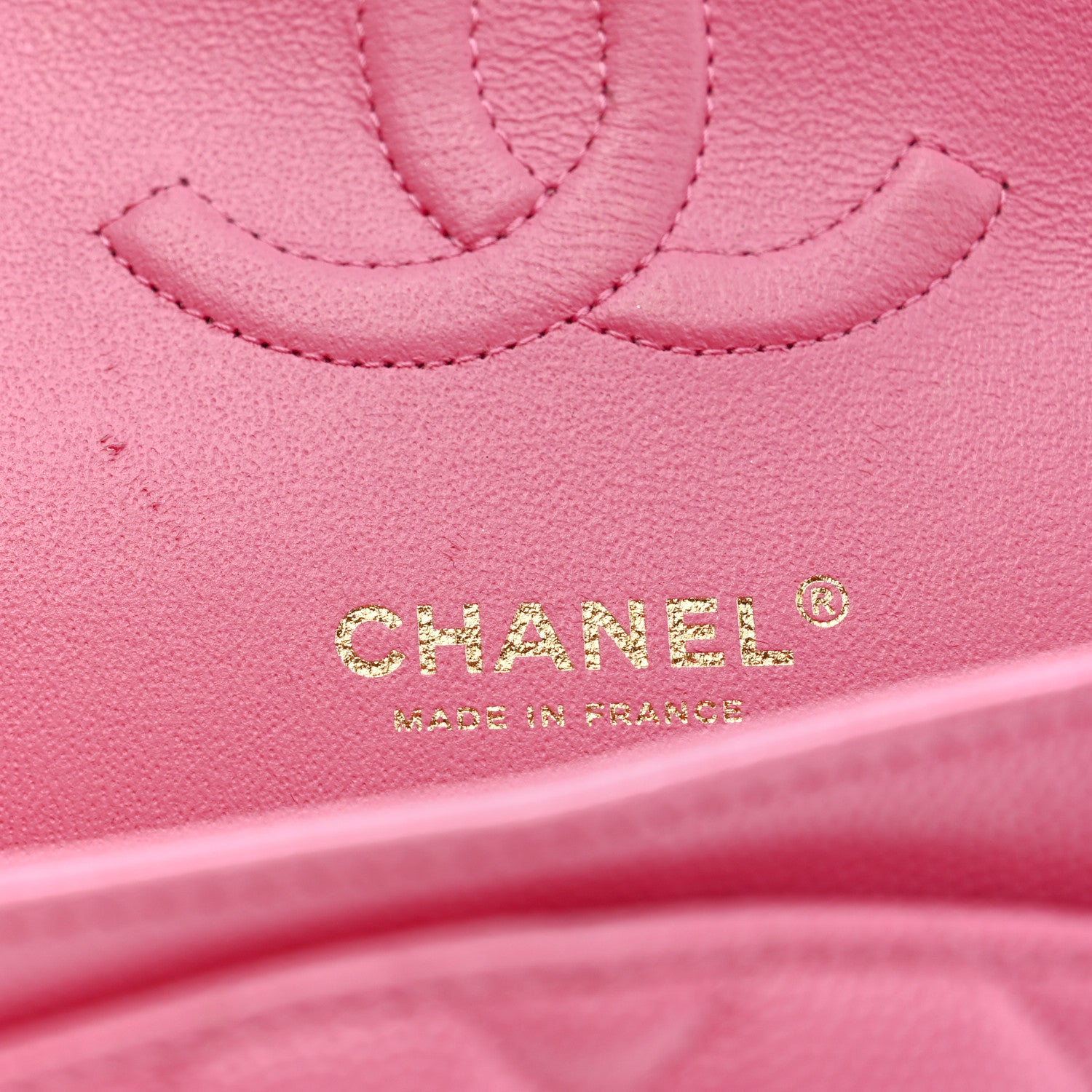Chanel Caviar Quilted Medium Double Flap Pink 11 of 11