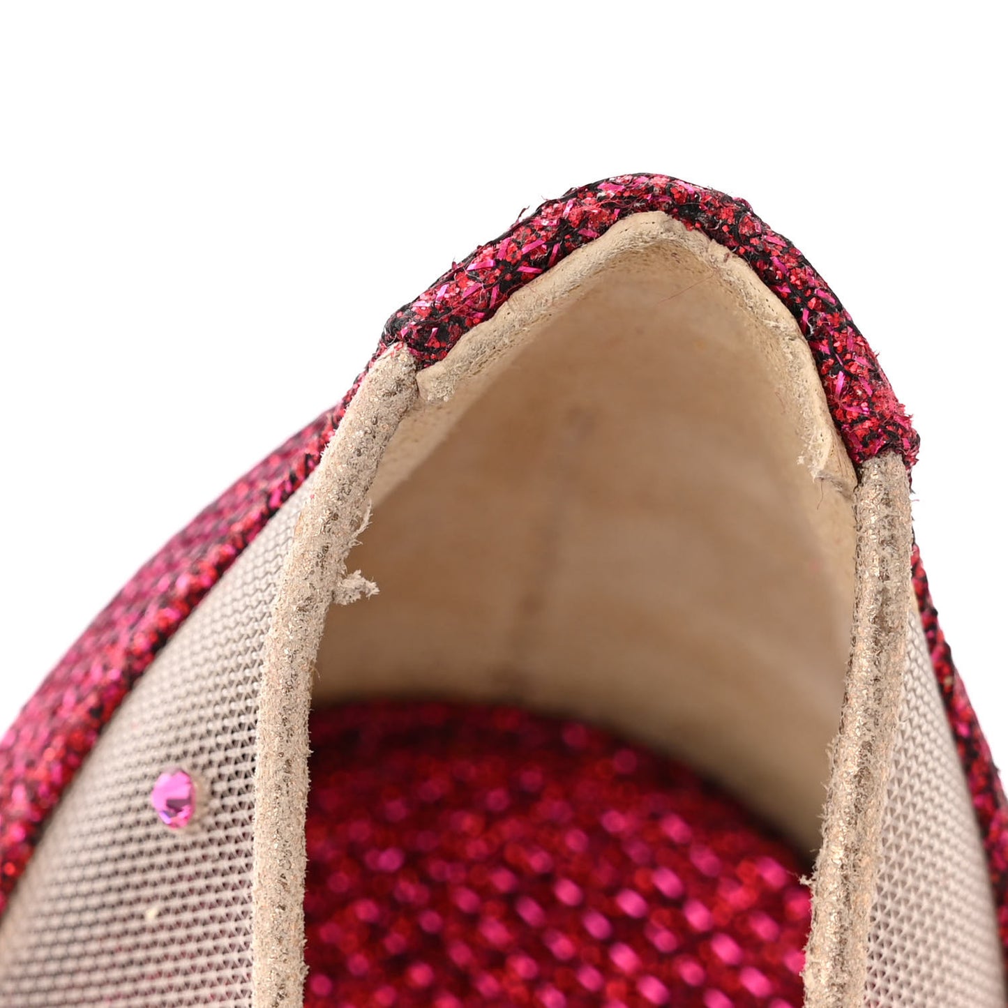 Rete Glitter Mini Specchio Strass Follies 100 Pumps 36 Cassis