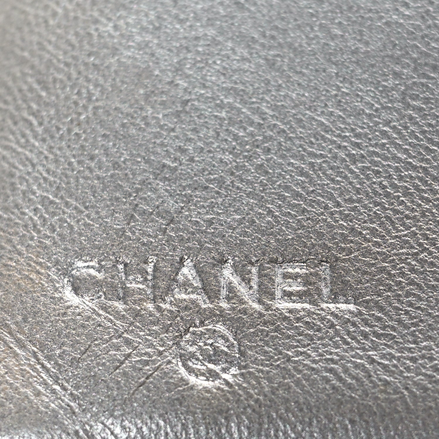Chanel Lambskin Camellia Embossed Yen Wallet Black 6 of 9