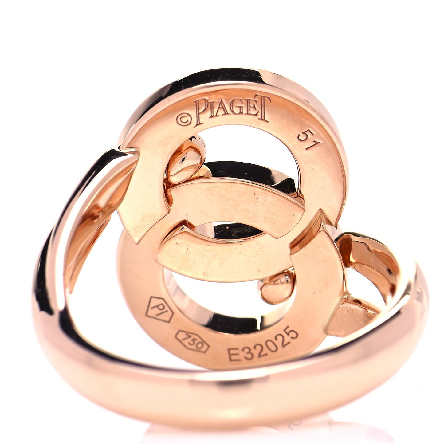 18K Rose Gold Diamond Possession Toi Moi Ring 51 5.75