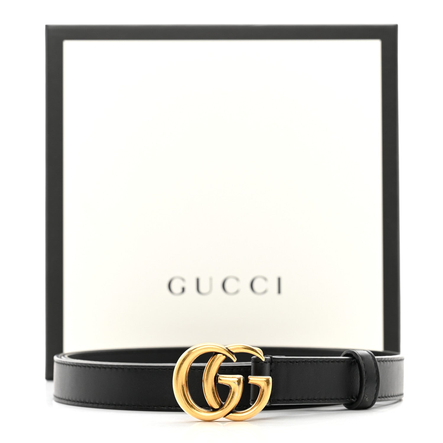 Gucci Calfskin Double G 20mm Belt 85 34 Black 8 of 8