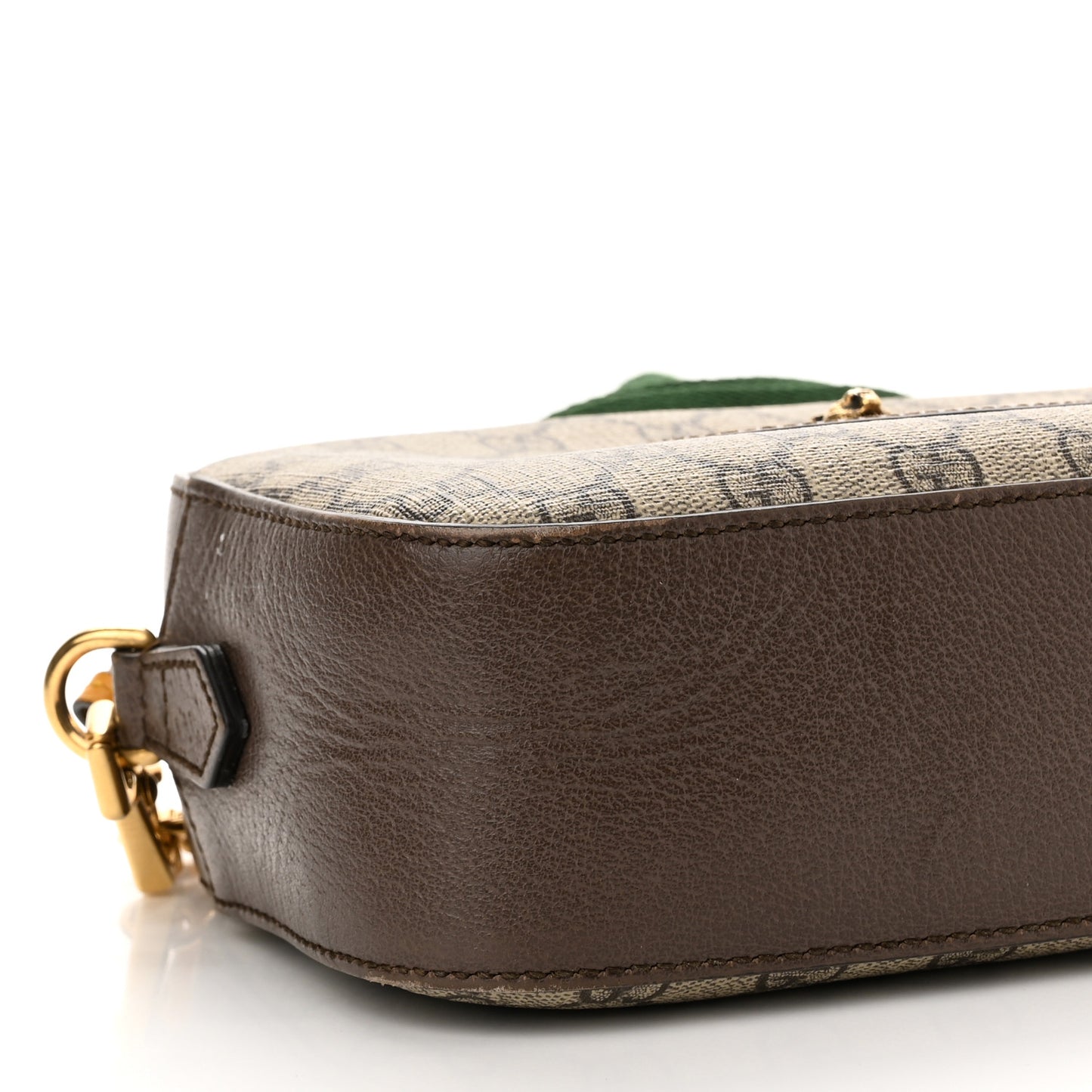 GG Supreme Monogram Web Neo Vintage Shoulder Bag Beige New Acero Crop