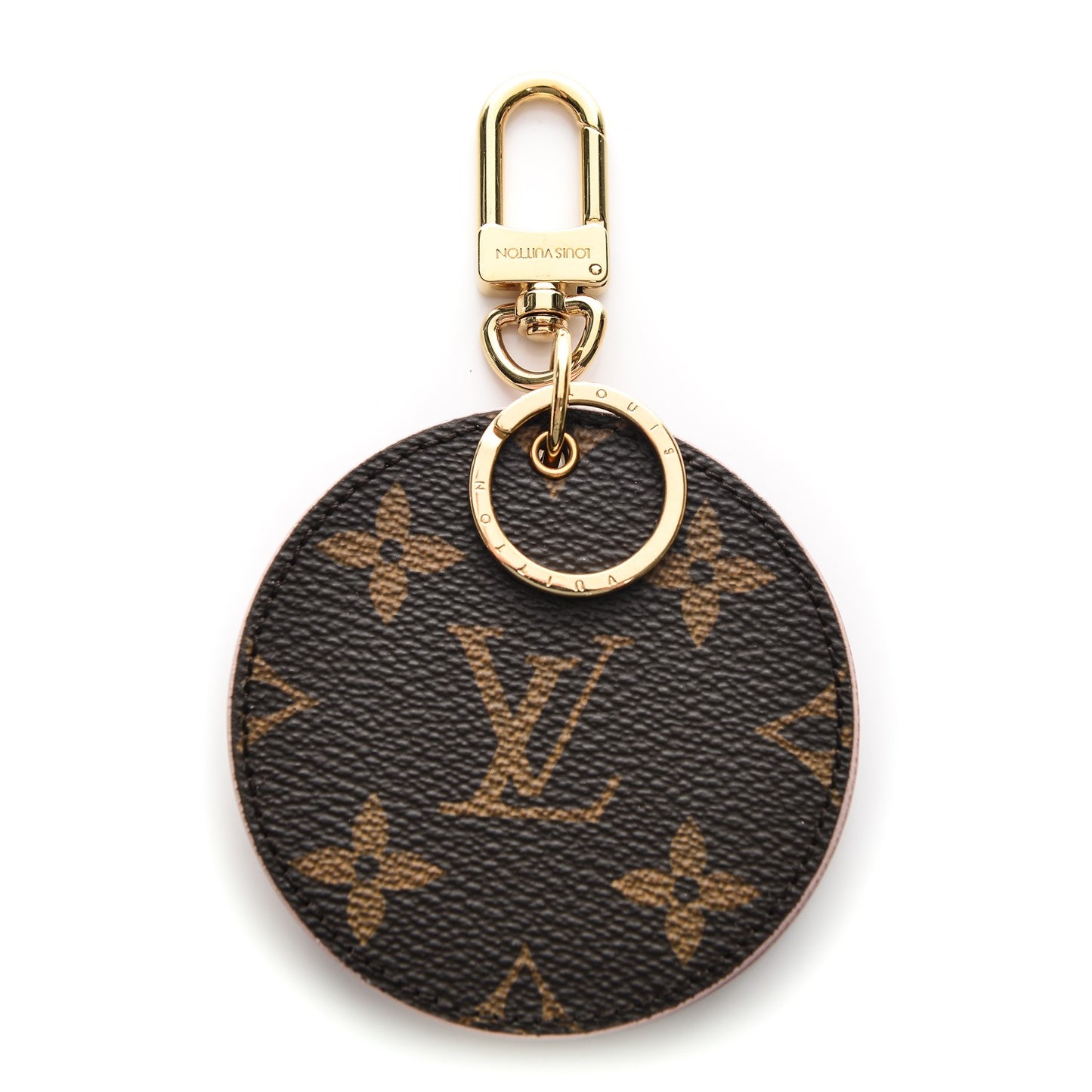 Monogram LV Mirror Key Holder Rose Ballerine