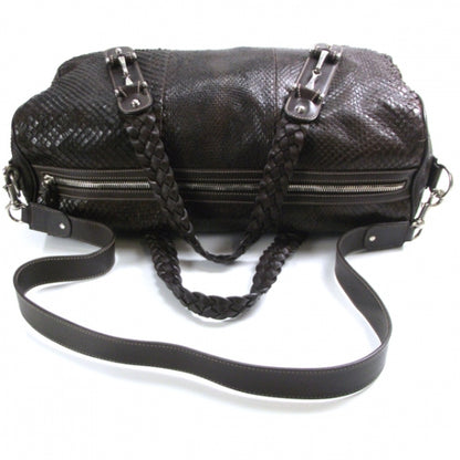 Gucci Python Weekender Bag Brown 5 of 9