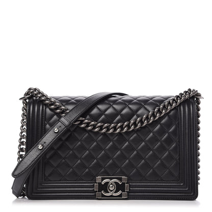 Chanel Calfskin Quilted New Medium Boy Flap Black 1 of 10