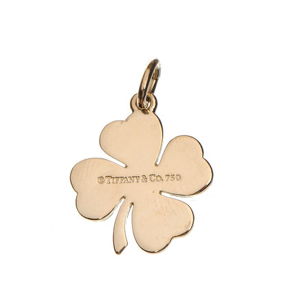 Tiffany 18K Yellow Gold Four Leaf Clover Charm 3 of 3