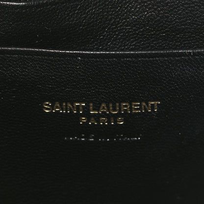 Saint Laurent Grain De Poudre Matelasse Monogram Mini Lou Camera Bag Dark Latte 6 of 9