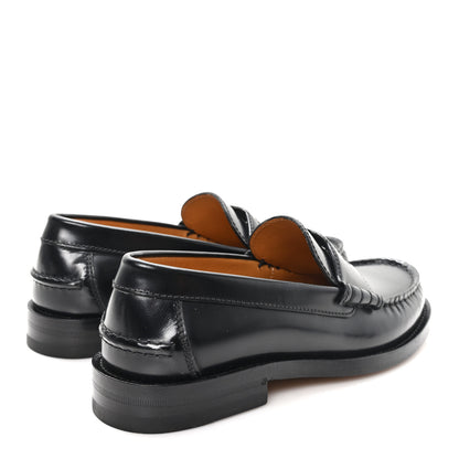 Gucci Millennial Ribot Cut Out Interlocking G Loafers 37 Black 5 of 9