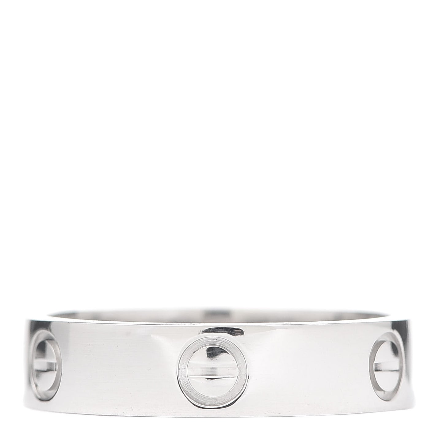 Platinum 5.5mm LOVE Ring 64 10.75